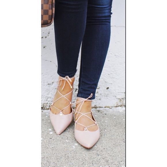 Halogen Owen ballet flat -lace up - Picture 5 of 7